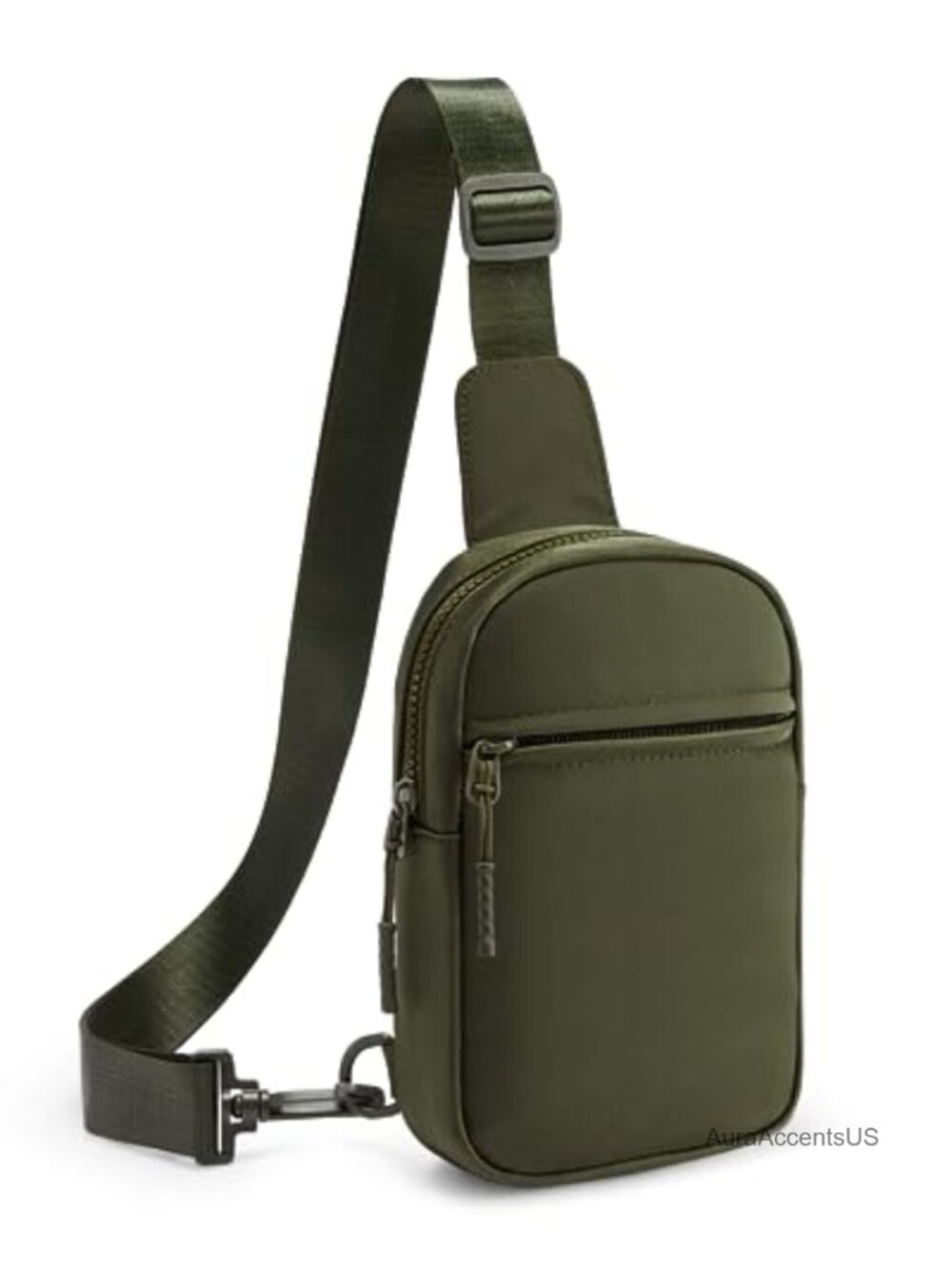 Crossbody Sling Bag Unisex Nylon Fanny Pack Adjustable Strap Multi-Pocket Chest